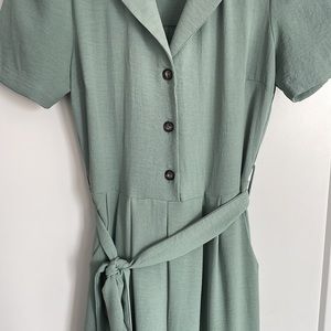 Sage Short Sleeve Utility Jumpsuit